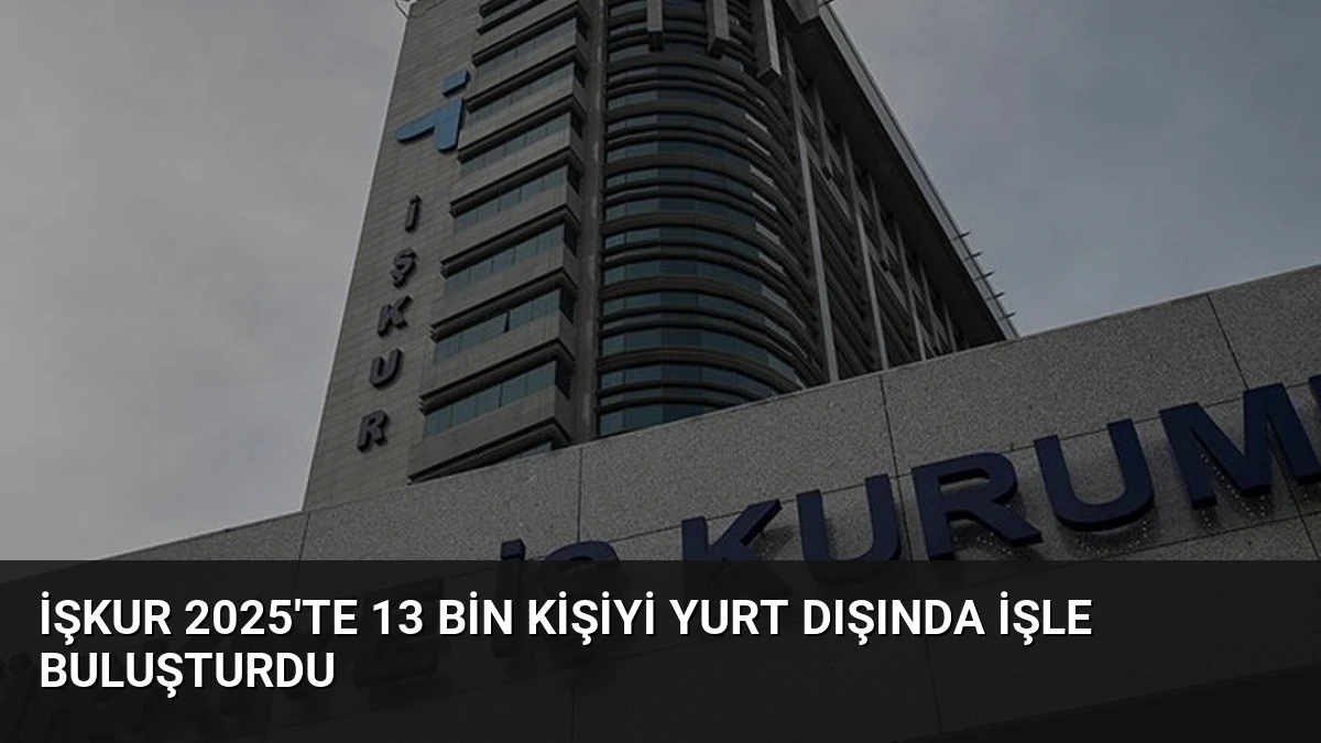 İŞKUR 2025’te 13 bin kişiyi yurt dışında işle buluşturdu