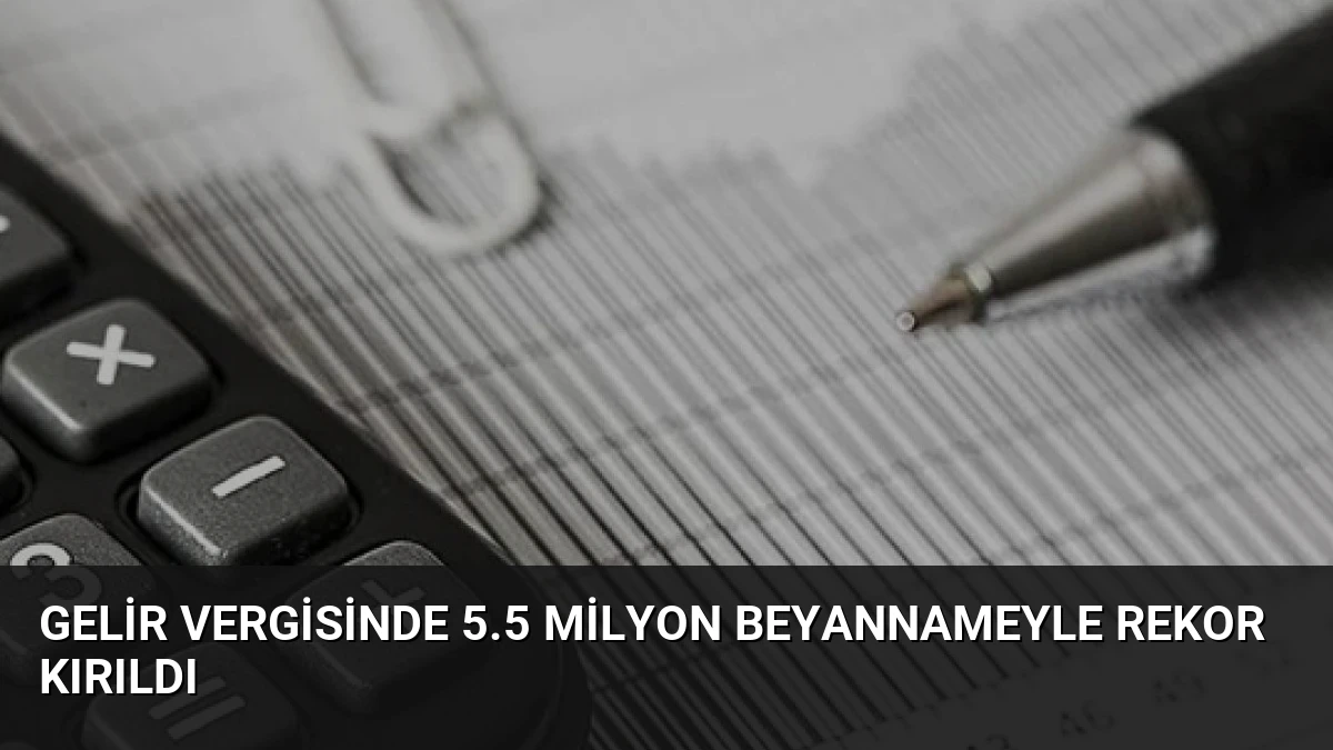 Gelir Vergisinde 5.5 Milyon Beyannameyle Rekor Kırıldı