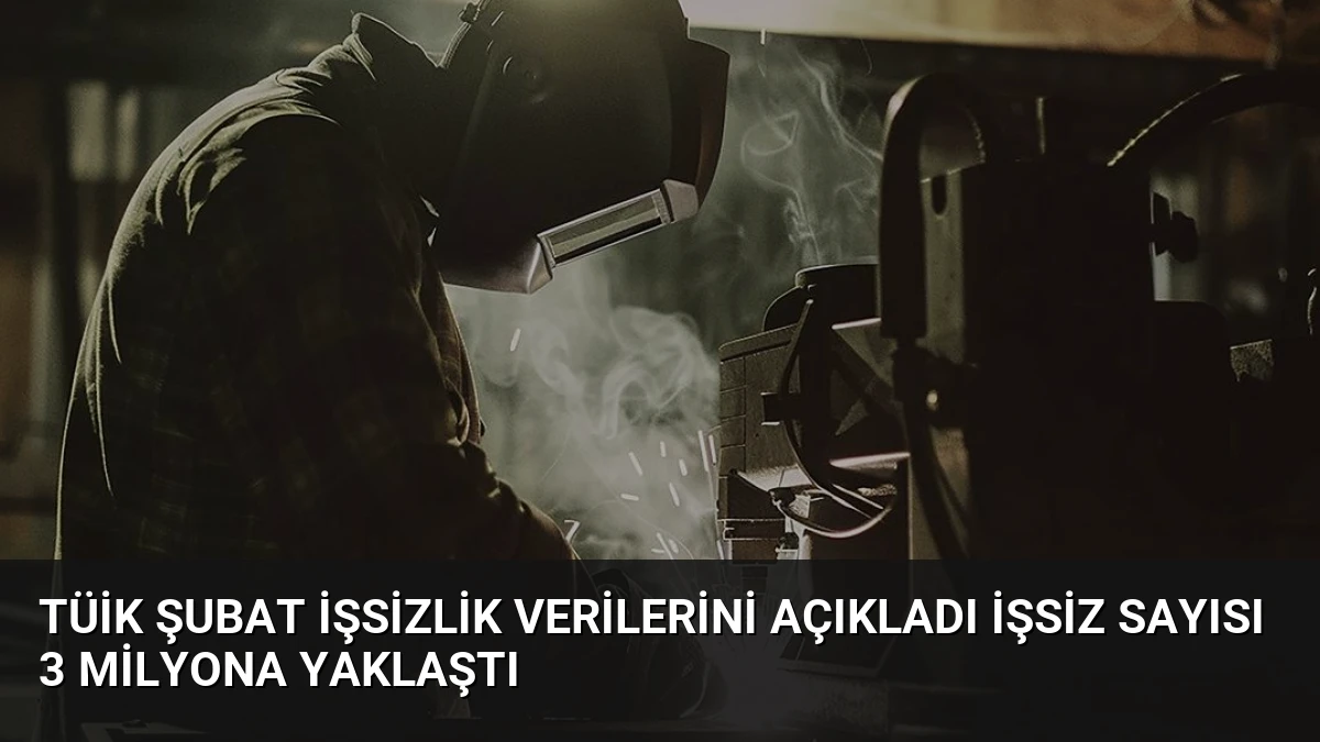 TÜİK Şubat İşsizlik Verilerini Açıkladı İşsiz Sayısı 3 Milyona Yaklaştı