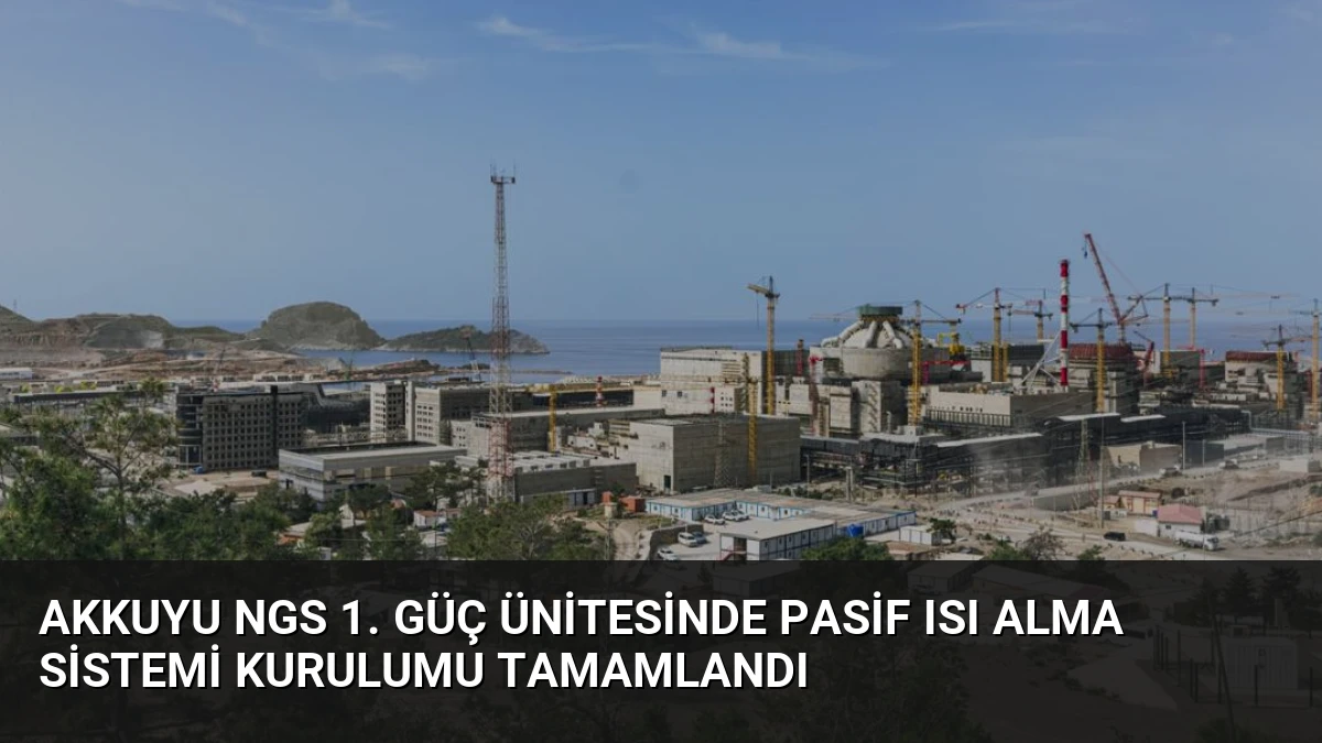Akkuyu NGS 1. Güç Ünitesinde Pasif Isı Alma Sistemi Kurulumu Tamamlandı