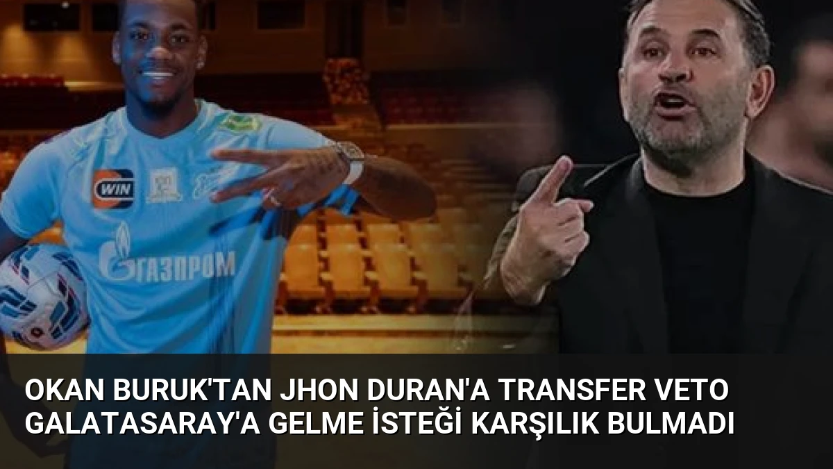 Okan Buruk’tan Jhon Duran’a Transfer Veto Galatasaray’a Gelme İsteği Karşılık Bulmadı
