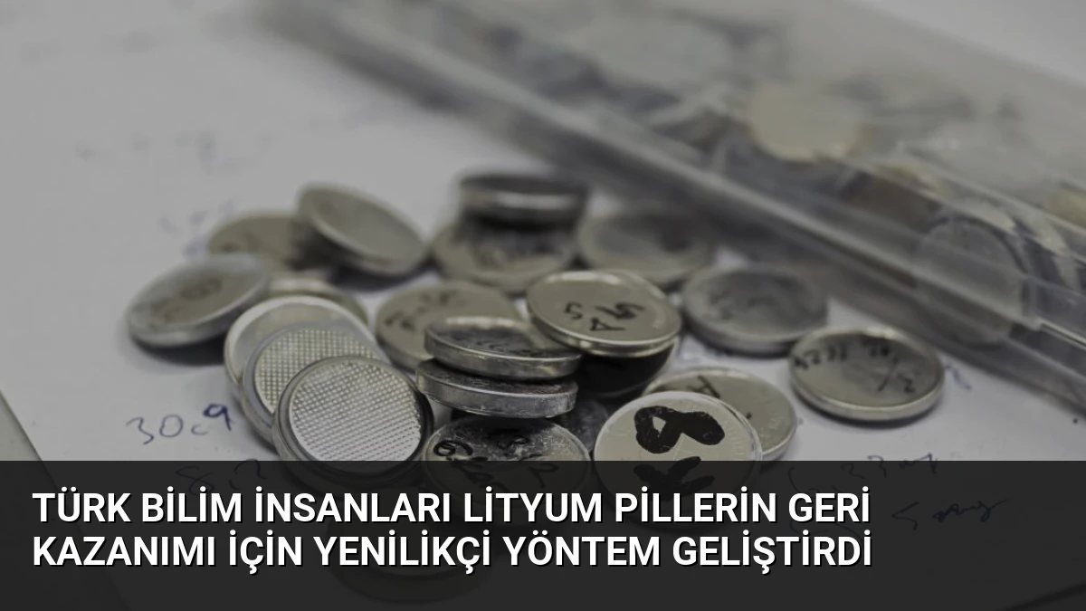 Türk Bilim İnsanları Lityum Pillerin Geri Kazanımı İçin Yenilikçi Yöntem Geliştirdi