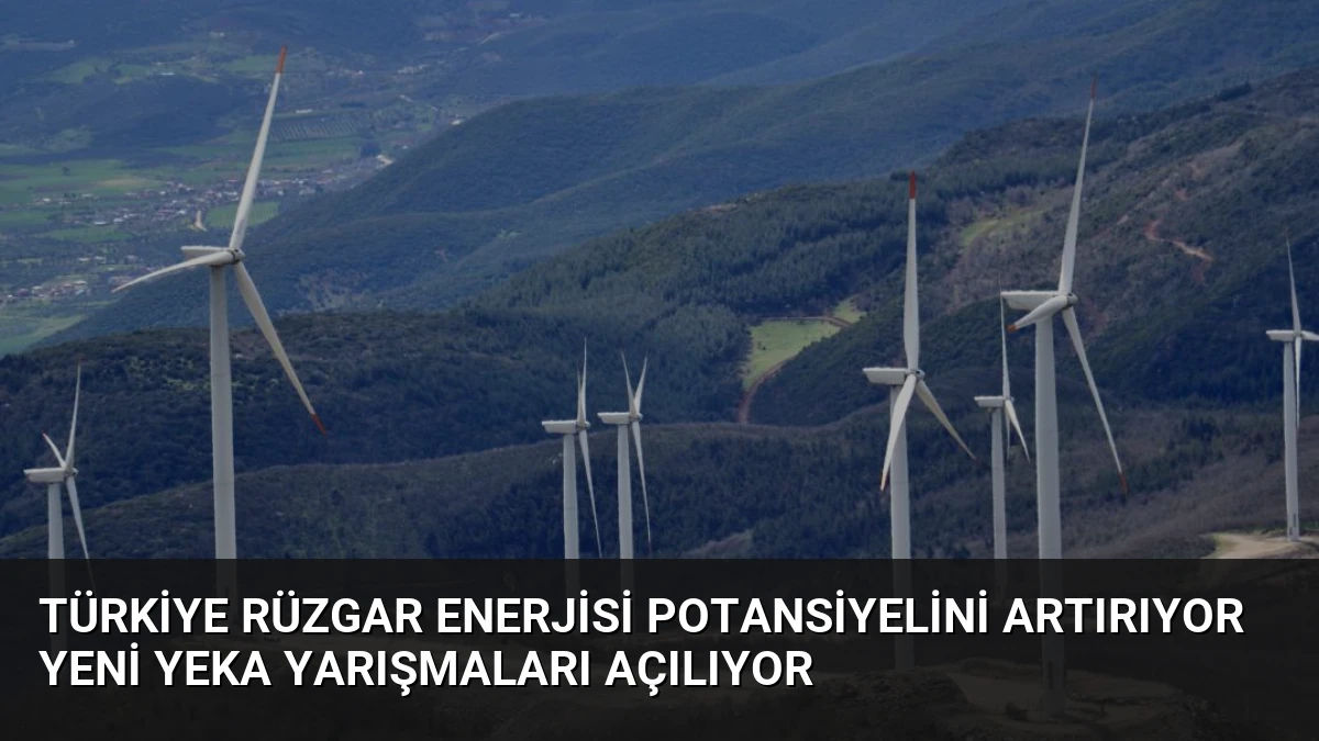 Türkiye Rüzgar Enerjisi Potansiyelini Artırıyor Yeni YEKA Yarışmaları Açılıyor