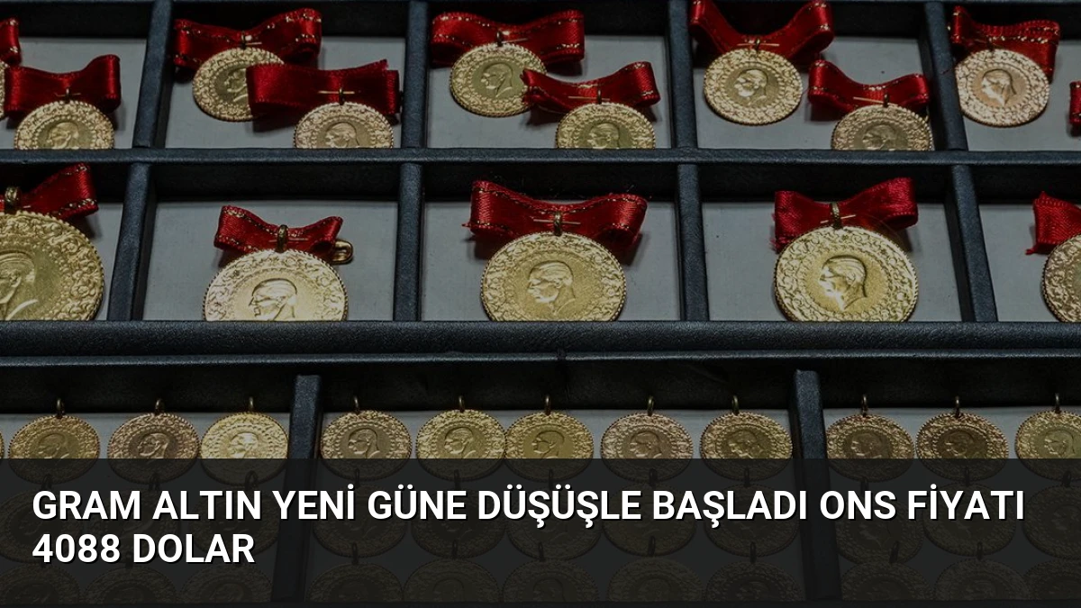 Gram Altın Yeni Güne Düşüşle Başladı Ons Fiyatı 4088 Dolar