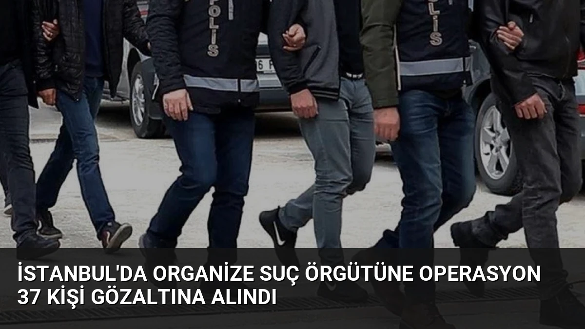 İstanbul’da Organize Suç Örgütüne Operasyon 37 Kişi Gözaltına Alındı
