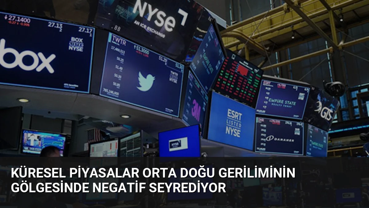 Küresel Piyasalar Orta Doğu Geriliminin Gölgesinde Negatif Seyrediyor