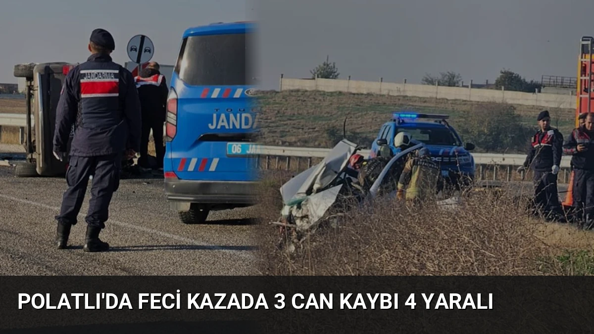 Polatlı’da Feci Kazada 3 Can Kaybı 4 Yaralı