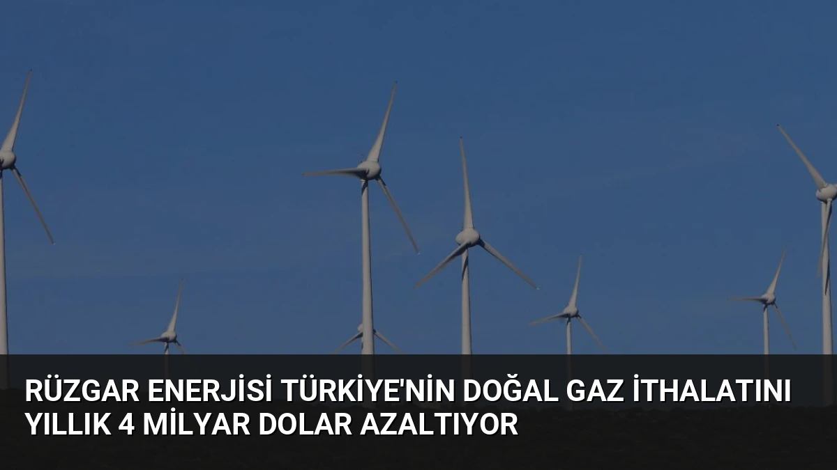 Rüzgar Enerjisi Türkiye’nin Doğal Gaz İthalatını Yıllık 4 Milyar Dolar Azaltıyor