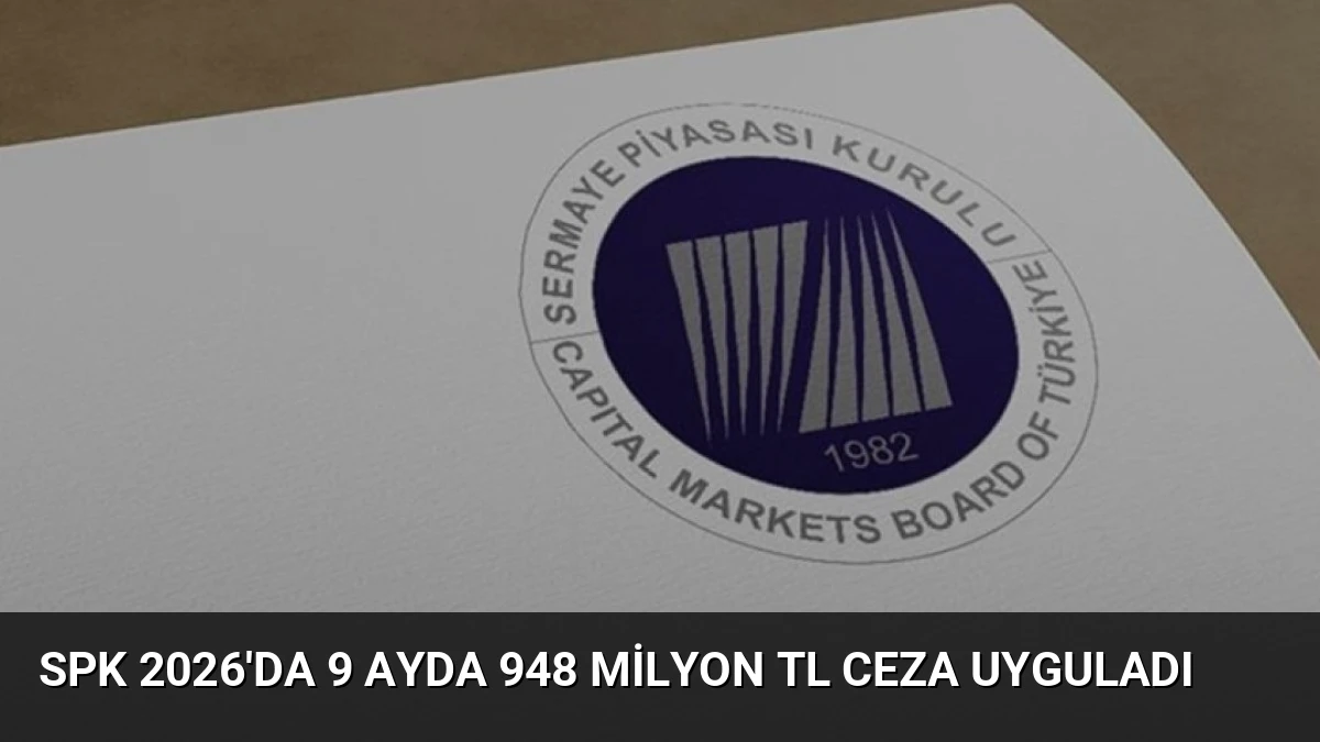 SPK 2026’da 9 Ayda 948 Milyon TL Ceza Uyguladı
